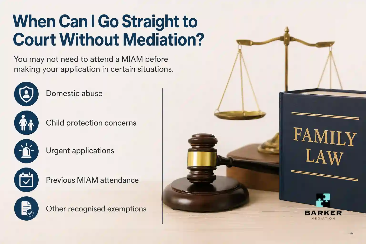 When Can I Go Straight to Court Without Mediation Kettering?
